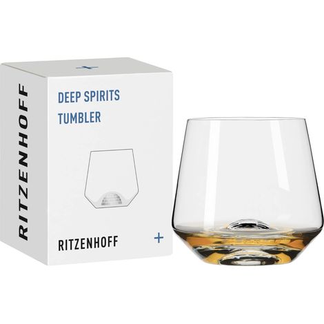 Verre tumbler 400 ml série Deep Spirits n° 4 Igloo avec relief dans le fond en cristal Made in Germany (1/5)