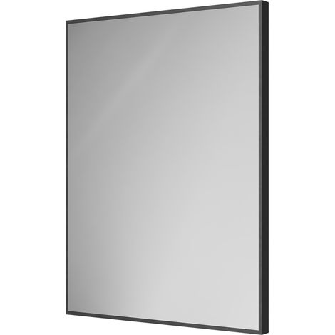 Colore Brandon Matt Black Aluminium Framed 600mm x 800mm Mirror (1/5)