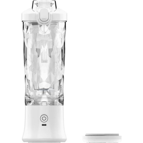 Portable Blender for Smoothies, Fresh Juices, Shakes and Baby Food, 590ml Mini Blender, BPA Free, Suitable for Outdoor Sports, Home, Travel White (1/5)
