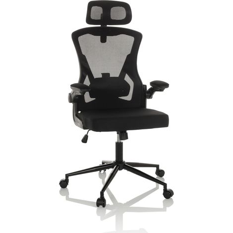 Bürostuhl / Chefsessel ARIGANO Netzstoff / Stoff schwarz hjh OFFICE