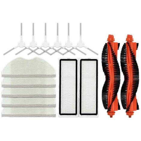 NALOOKAMIC Accessoires pour aspirateur robot Xiaomi S40C / E101 : brosse principale, lingette de nettoyage, filtre HEPA, pièces de rechange (1/4)