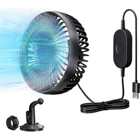 Ventilateur Rafraîchissant Auto Soufflerie Puissante À (1/5)