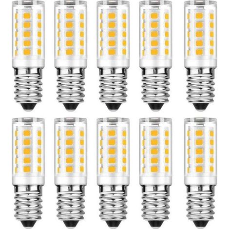10er-Pack E14 LED-Lampen – Warmweiß (3000 K) – 5 W (entspricht einer 50-W-Glühbirne) – 500 lm (nicht dimmbar)
