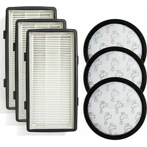 Filter set for Rowenta Silence Force Cyclonic 4AAAA vacuum cleaners, model RO76xx. These filters are compatible with models RO7647EA, RO7663EA, RO7676EA and RO7681EA. (1/4)