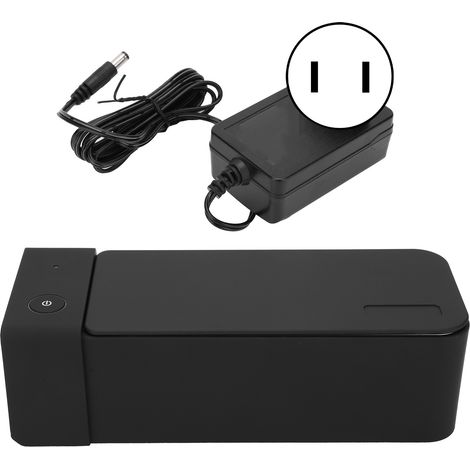 Nettoyeur ultrasonique noir 50kHz pour bijoux et lunettes MK186, 600ml, 15W, prise US AC110V (1/5)