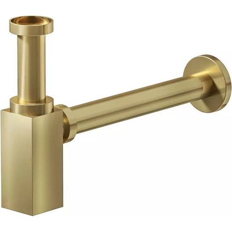 Sifone di scarico quadrato universale colore oro spazzolato  KS050G kamalu