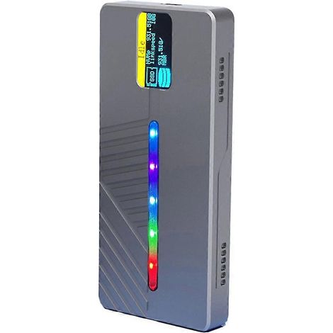 m-2-nvme-ngff-rgb-10-gbit-s-ssd-gehause-mit-display-stecker-buchse-gehause-fur-externe-4-tb-m-2-typ-c-festplatte-242177547 (1/5)