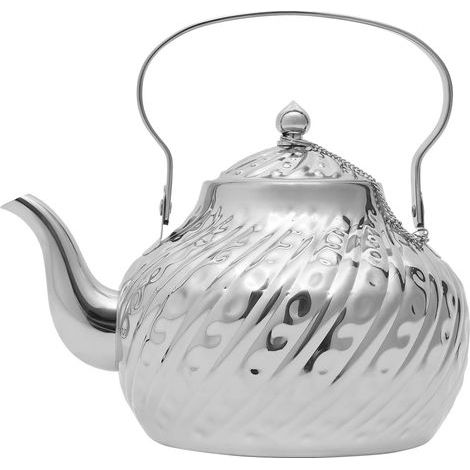 Théière en acier inoxydable de 2 l avec infuseur à thé aspect généreux Théière ménagère, théière avec infuseur, théière en acier inoxydable pour la maison ou le restaurant (1/5)