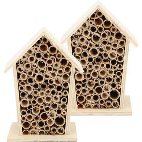 Bienenhäuser aus Holz, Insektenhotel für den Garten, dekoratives, wandmontiertes Vogelhaus für den Außenbereich (1/5)