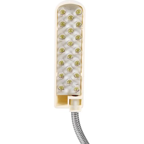 Lampe à LED pour machine à coudre, col de cygne flexible, base magnétique avec interrupteur, 20 LEDs, éclairage précis et orientable. (1/3)