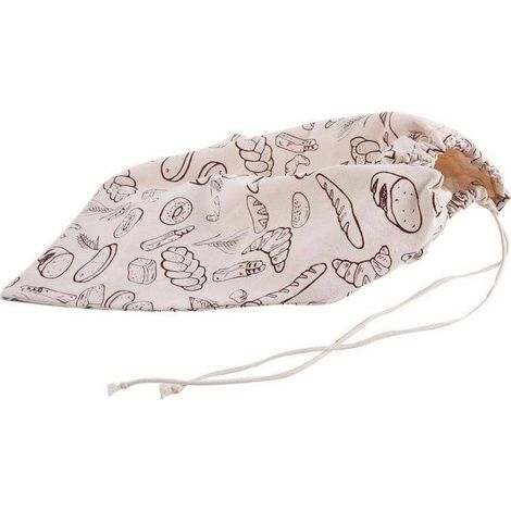 Bolsa de algodón para pan, bollos, almacenamiento, ropa de cama, 40 x 40 cm