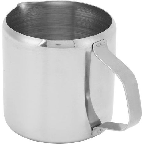 Brocca per montare il latte in acciaio inox, 150 ml, per montare latte e caffè. (1/5)