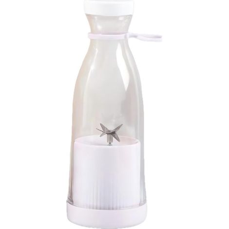 Mini extracteur de jus portable, 380 ml, extracteur de jus instantané pour la maison et les voyages - blanc