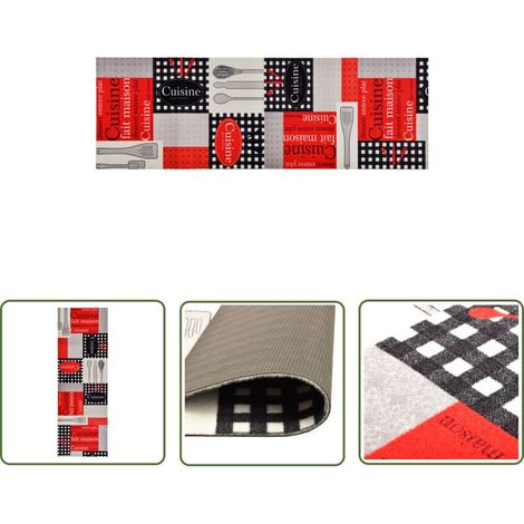 Tapis de cuisine lavable - Tapis de salon Style Moderne Cuisine 60x300 cm BV561872 - BonneVie (1/5)