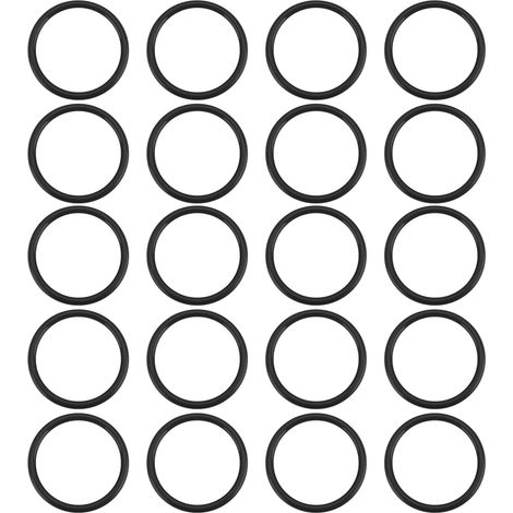 20PCS Joints étanchéité pour Bouchon de Vidange Huile de Voiture 18X22 Mm Joint étanchéité en Caoutchouc Nitrile 652540 90528145 Compatible avec Compatible avec (1/5)