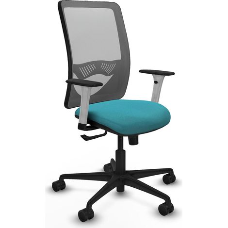 Silla de oficina piqueras y crespo Zulema gris y bali turquesa (1/2)