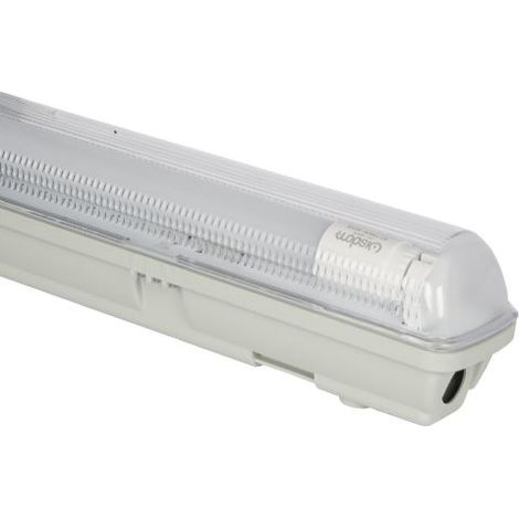 Plafoniera Esterna Singolo Neon tubo 120 cm Stagna IP65 (non incluso)XC 6455