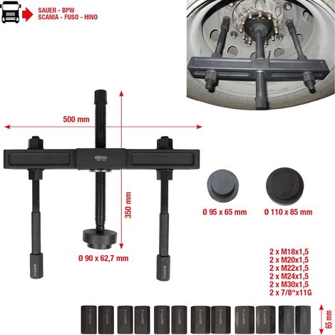 KS Tools Universal Radnaben-Abzieher-Satz, 27-tlg (1/5)
