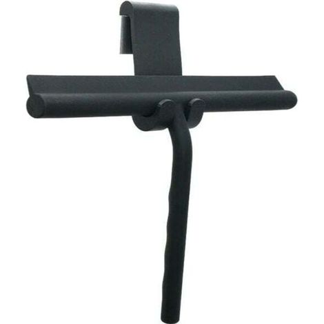 Silicone wiper for shower, bathroom, mirror, glass, tile cleaning (medium black 28 cm) (1/4)