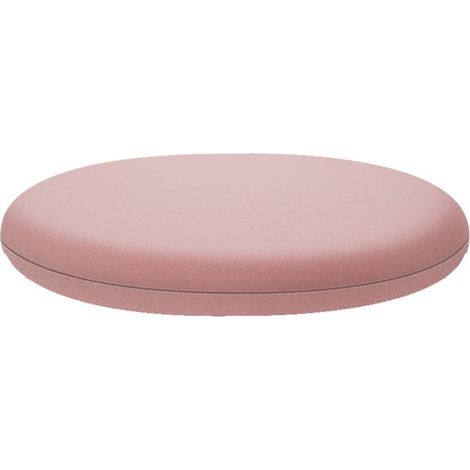 Coussin d'assise rond - Coussin de tabouret - Assise confortable - Base antidérapante - 30 cm - Rose (1/5)