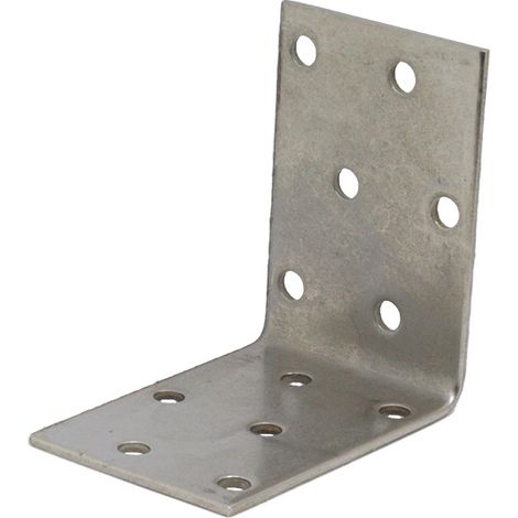 Équerre renforcée en acier inoxydable 60 x 60 x 40 mm - Par pièce