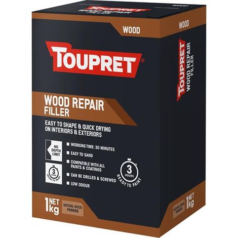 Toupret Wood Repair Filler Natural Wood 1kg (1/2)