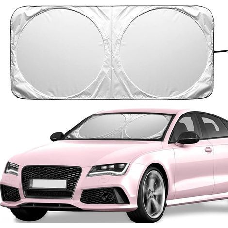 Front Windshield Sunshade Interior Sunshade Foldable Anti UV Interior Sunshades Foldable，for Car Anti UV (150  70)