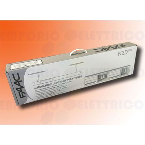 FAAC N2D AUTO KIT 105775 Automazione Universale Per Persiane 1 / 2 Ante Bianco (1/3)