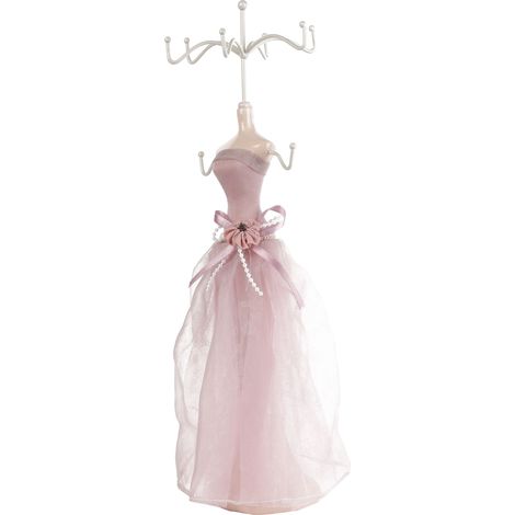Porte-bijoux pour mannequin avec support pour collier, boucles d'oreilles et bagues (Grand modèle) (1/5)
