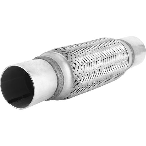 Soudure sur tuyau d'échappement en acier inoxydable, 51X300mm, Tube de sortie d'air tressé universel (1/5)