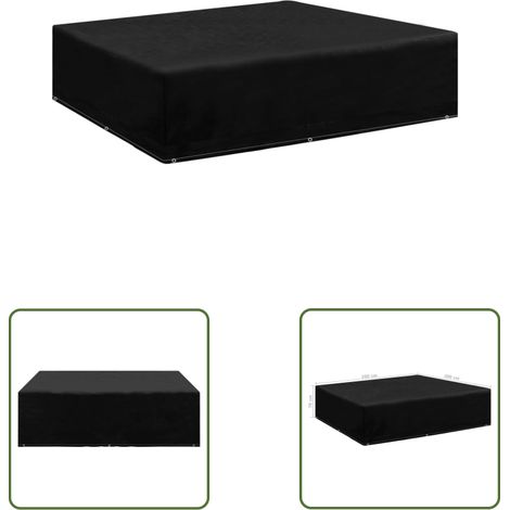 Housse de salon de jardin,Housse Table et Chaise de Jardin de Protection 8 œillets 200x200x70 cm -YZ783965 (1/3)