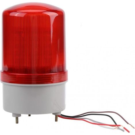 LED Emergency Warning Light, Rotating Red Flashing Beacon, Rotating Strobe Alarm Light, AC220V (1/5)