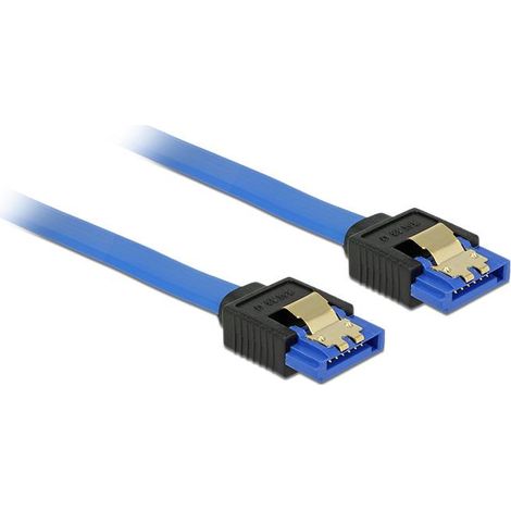 DeLOCK SATA-Kabel Delock SATA III - SATA Bu/Bu 0.50m blau (84979)