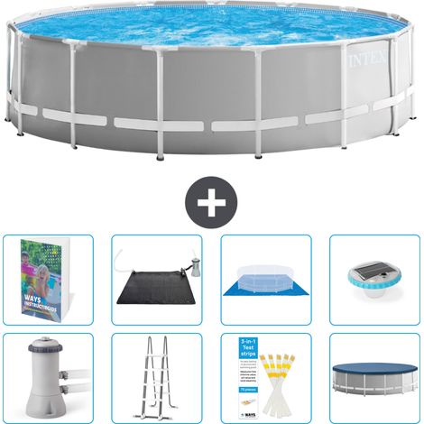 Intex Piscine Prism Frame Ronde - 457x122 cm - 9-pièces S598
