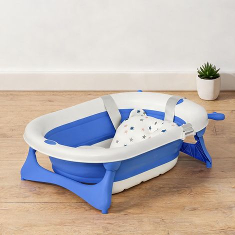 Baignoire pliable pour bébé avec bouchon thermosensible en pP tpe (1/5)