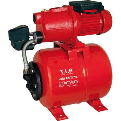T.I.P. Hauswasserwerk - Guss, 2.800 l/h, 42 m Förderhöhe, 600 W, 18 l Druckkessel, robust, HWW 900/25, 31300 (1/8)
