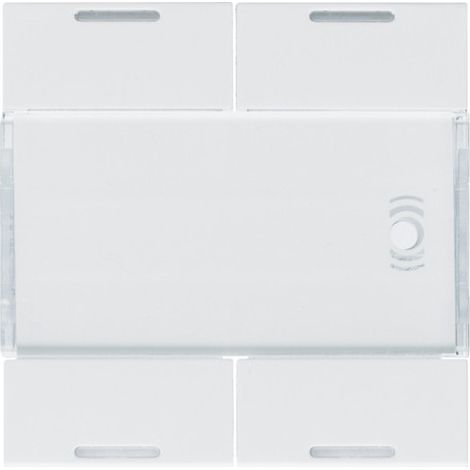 Enjoliveur 4 boutons poussoirs KNX gallery LED pure HAGER WXE314B