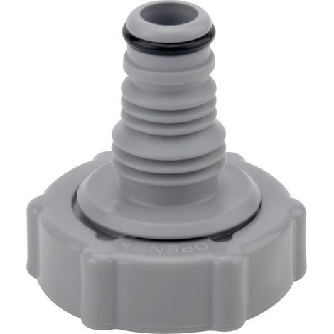 P6H1419 Vanne de Vidange,Adaptateur de Drainage pour Tuyau de Piscine, Adaptateur de Tuyau de Vidange, Connecteur de Valve de Vidange (gris Ø 32 mm) (1/5)