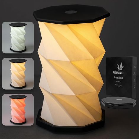 Lampe pliable LED ABS, rechargeable USB-C, 3 modes d'éclairage et sans fil (1/5)