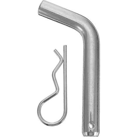 Goupille de sécurité pour attelage de remorque avec clip de verrouillage de 5/8 pouce-13.5X6cm-Silver (1/4)