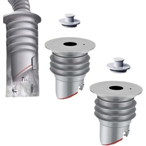 UlisemBouchon Anti Odeur Machine à Laver, 45-50mm Oint de Tuyau de Machine à Laver, Bouchon D'Étanchéité(2PCS) (1/4)