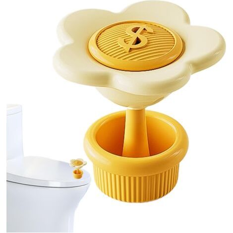 Pusteur Du Bouton De Toilette - Bouton Du Réservoir De Toilette Bouton De Chasse Des Toilettes D'aromathérapie Interrupteur De Salle De Bain De Conception De Fleurs Mignonnes (1/5)