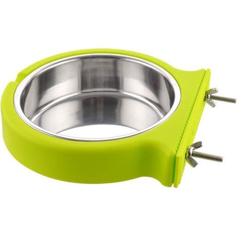 Cage pour chien avec gamelle amovible en acier inoxydable, gamelle suspendue, petite taille. (1/5)