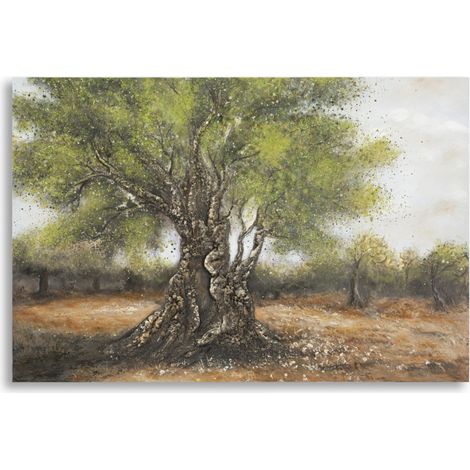 Toile Murale Déco "'Olivier II" 80x120cm Multicolore (1/5)