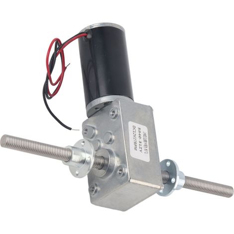 Motoréducteur à vis sans fin coaxial à filetage M8, arbre droit et gauche, réduction de vitesse 1280, moteur à bride, taux de réduction 290 (1/5)