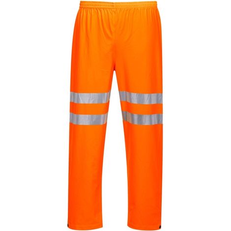 Pantaloni da lavoro impermeabili ad altissima visibilità Portwest Sealtex Arancione XL (1/2)
