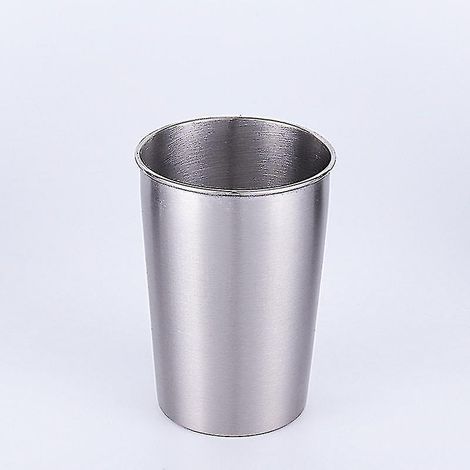 Gobelet de voyage en acier inoxydable, gobelet de voiture, gobelet décontracté, couvercle pour gobelet à bière en acier inoxydable, double paroi sous vide, 1 pièce, argenté (1/5)