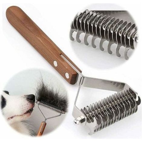 Hunde- und Katzenbürste, Tierpflegekamm, Entwirrungskamm, reduziert Haarausfall deutlich (1/5)