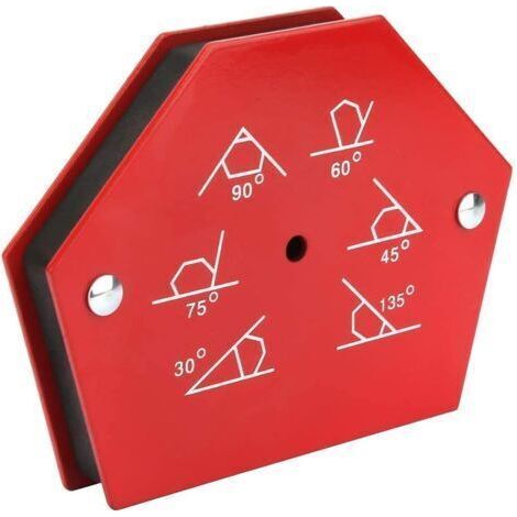 Positionneur MAGNETIC, Aimant de Soudeur Equerre, Force 23kg/50lbs, Angle 30° 45° 60° 75° 90° 135°, Lot de 2 (1/5)