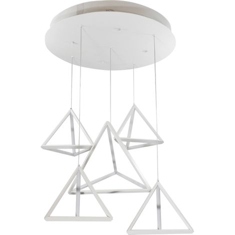 Lampada a sospensione LED 80W 3000K bianca 60cm Polux (1/4)